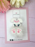 Bunny fluffy clip