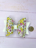 Floral hair bow