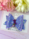 Grape hair bow