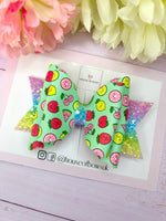 Fruit charm hair bow