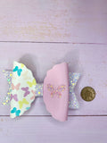 Pastel butterfly bow