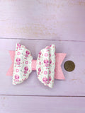 Pink robot hair bow