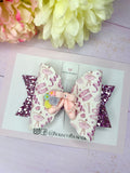 Ballet shoes hair bow