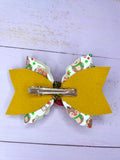 Christmas stocking hair bow