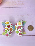 Fruit charm hair bow