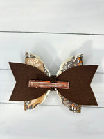 Autumn woodland hair bow