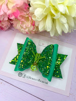 Kiwi charm hair bow