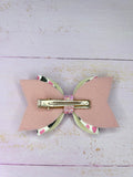 Pink Cow hair bow