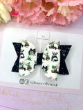 Panda hair bow