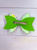 Green butterfly bow