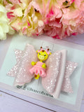 Ballet giraffe hair bow