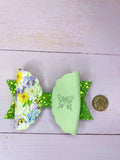 Green butterfly bow