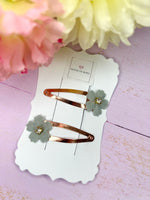 Flower snap clip sets