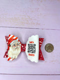 Santa tracker hair bow