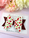 Cherry hair bow