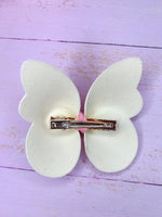 Floral butterfly clip