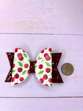 Cherry hair bow