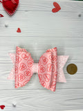 Valentine love heart bow