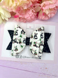 Panda hair bow