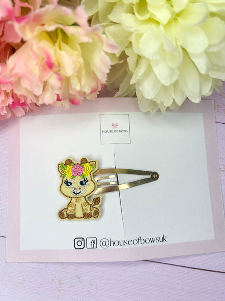 Giraffe snap clip