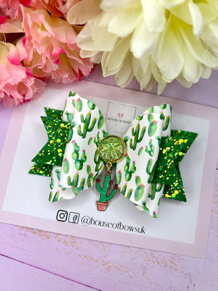 Cactus hair bow