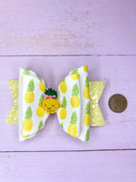 Pineapple hair bow