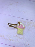 Ice cream snap clip