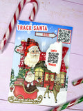 Santa tracker hair bow