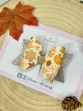 Autumn leaf hair bow