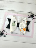 Glow in the dark ghost hair bow