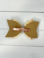 Autumn leaf hair bow