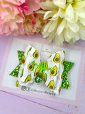 Avocado hair bow