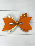 Autumn fox hair bow
