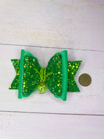 Kiwi charm hair bow