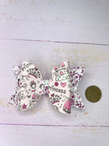 Princess castle hair bow