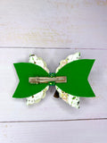 Green witch hair bow