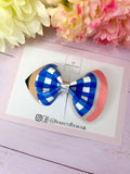 School gingham pencil clip