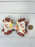 Autumn deer hair bow