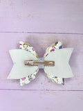 Girls football hair bow