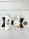 Glow in the dark ghost hair bow