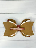 Autumn deer hair bow