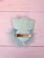 Fluffy elephant hair clip