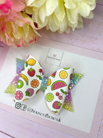 Fruit charm hair bow