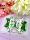 Cactus hair bow
