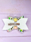 Pink witch hair bow