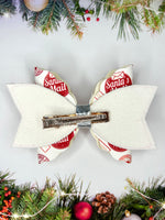 Santas mail hair bow