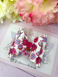 Dragon fruit hair bow