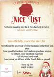 Nice list certificate