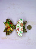 Christmas reindeer hair bow