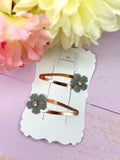 Flower snap clip sets